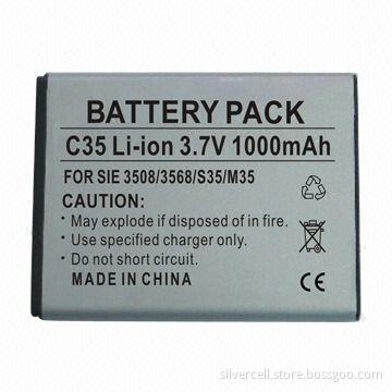 Li-ion Battery for Siemene C35, with 1,000mAh Capacity